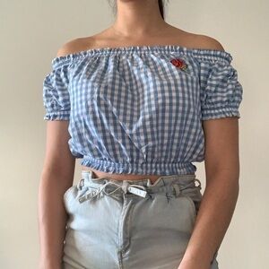 🌺 Streetwear Society Plaid Checkered Crop Top - Women's  Size Medium 🌺